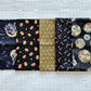 Black Japanese Fabric Fat Quarter Set