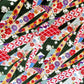 Traditional Noshi Print Kimono Inspired Japanese Fabric Green