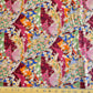 Traditional Noshi and Sakura Print Kimono Inspired Japanese Fabric Wine Red