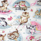 Smitten Kittens on Cream Michael Miller Fabrics CX4059-CREM-D