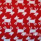 Baby Goat Red Oxford Cotton Fabric by Cosmo