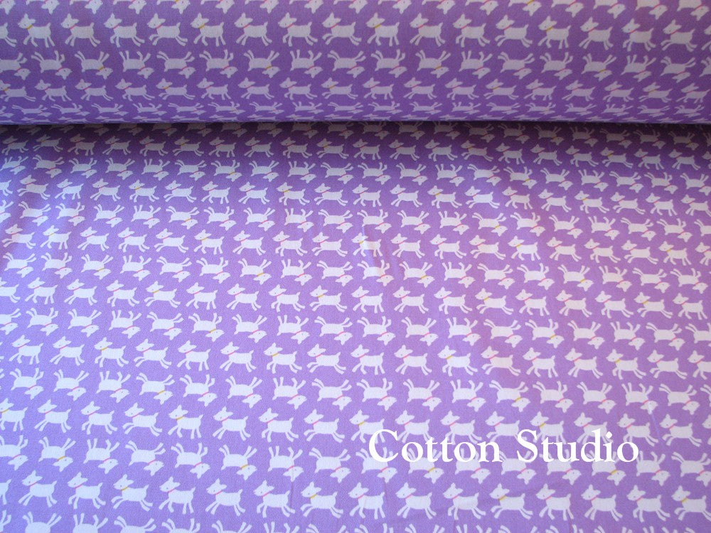 Baby Goat Lavender Oxford Cotton Fabric by Cosmo