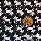 Baby Goat Black Oxford Cotton Fabric by Cosmo