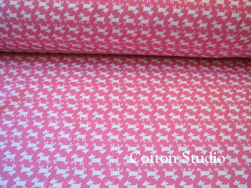 Baby Goat Pink Oxford Cotton Fabric by Cosmo