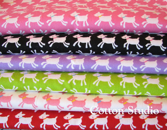 Baby Goat Fat Quarter Set Oxford Cotton Fabric