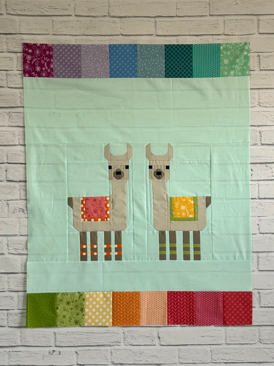 Little Llama Baby Quilt Kit Pattern by Elizabeth Hartman