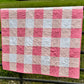 Gingham Baby Quilt Kit Precut Pink