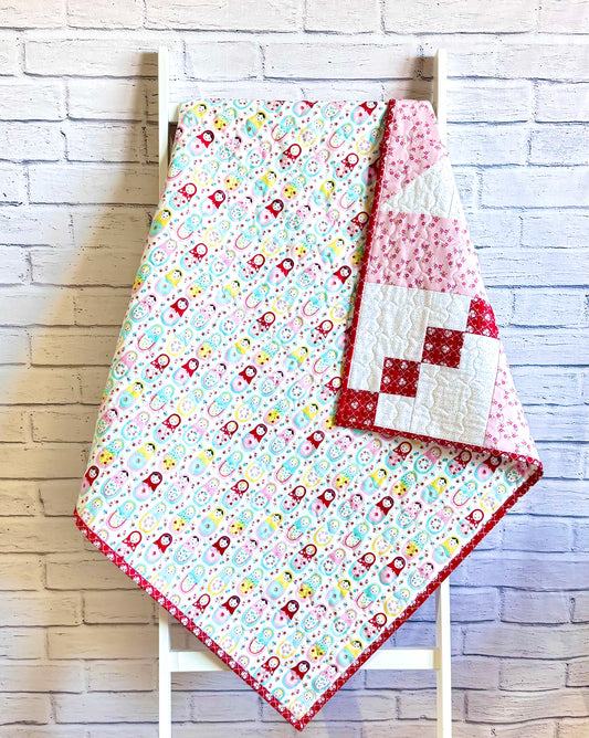 Super Star Baby Girl Quilt Kit - Market Day 36" x 36"