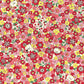 Cotton Kobayashi Cats and Flowers Red