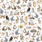 Whiskers & Paws by Hannah Dale Directional - Cats White