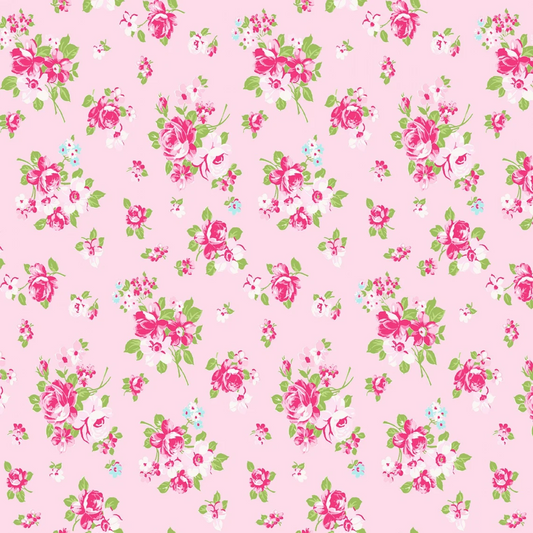 Freckles & Lollie Masie's Garden Masie's Bouquet Rose Fabric