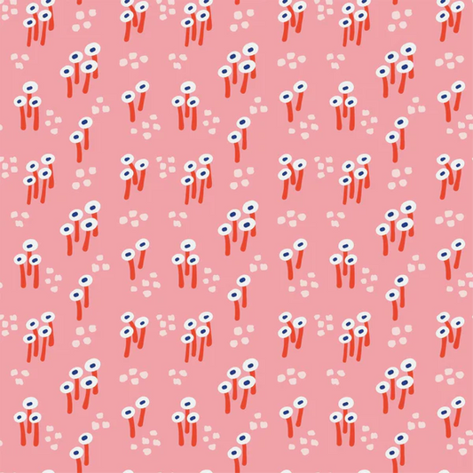 Paintbrush Studio Fabrics Garden Glory Mini Mushroom Peach