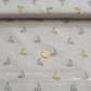 Cats Cotton Lawn Gray Japanese Fabric