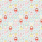 Poppie Cotton Fabric Market Day Nesting Dolls Mint