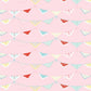 Poppie Cotton Fabric Market Day Bunting Print Pink