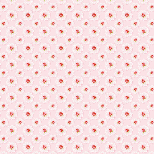 Poppie Cotton Fabric Market Day Doily Pink