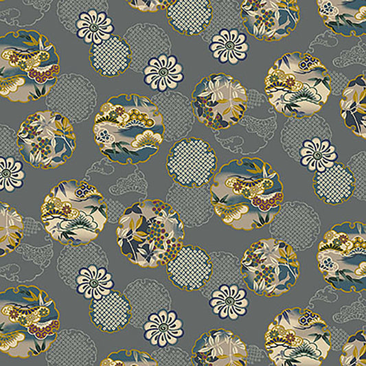 Quilt Gate Hyakka Ryoran Shiki Kimono Prints 14B