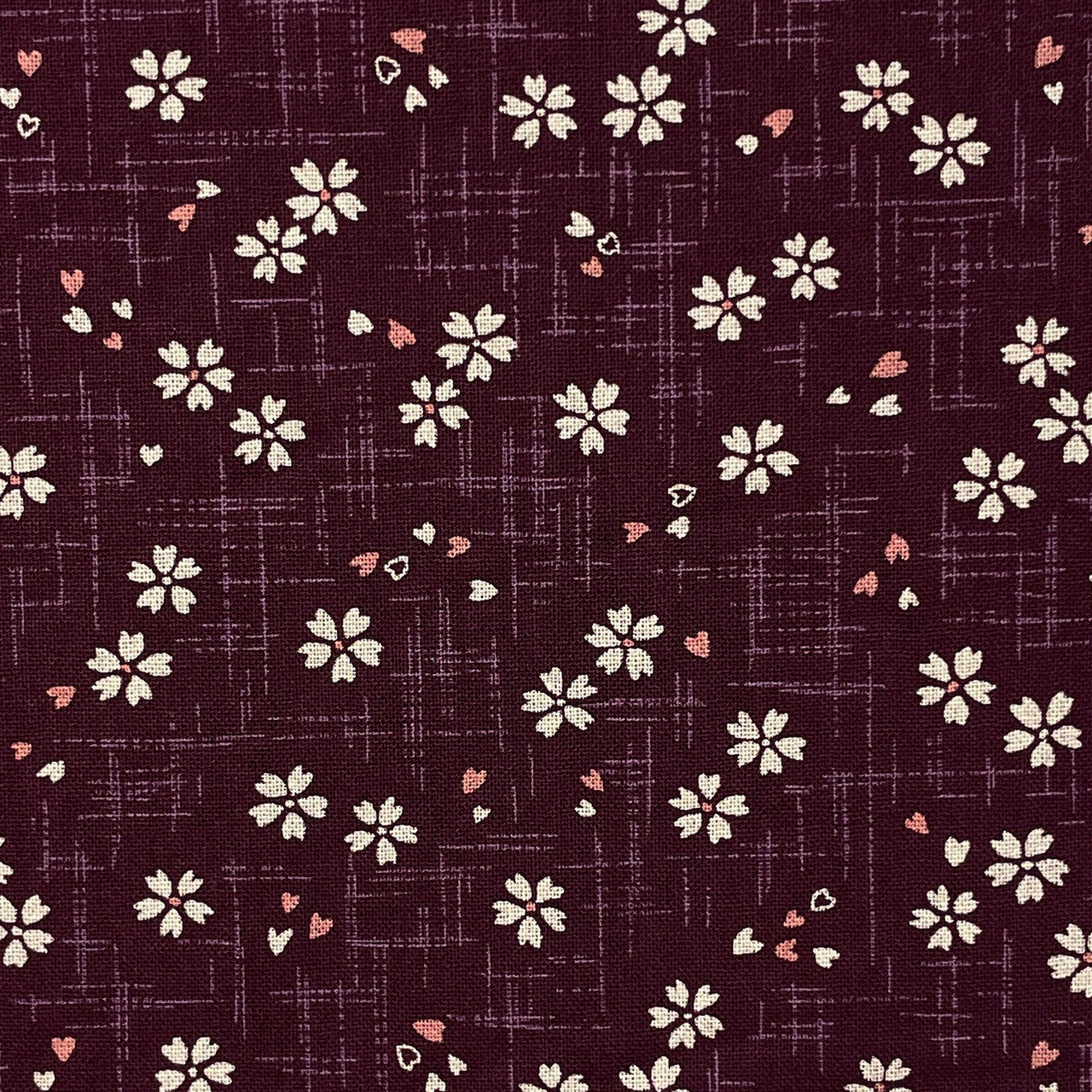 Sevenberry Japanese Fabric Cherry Blossoms Purple