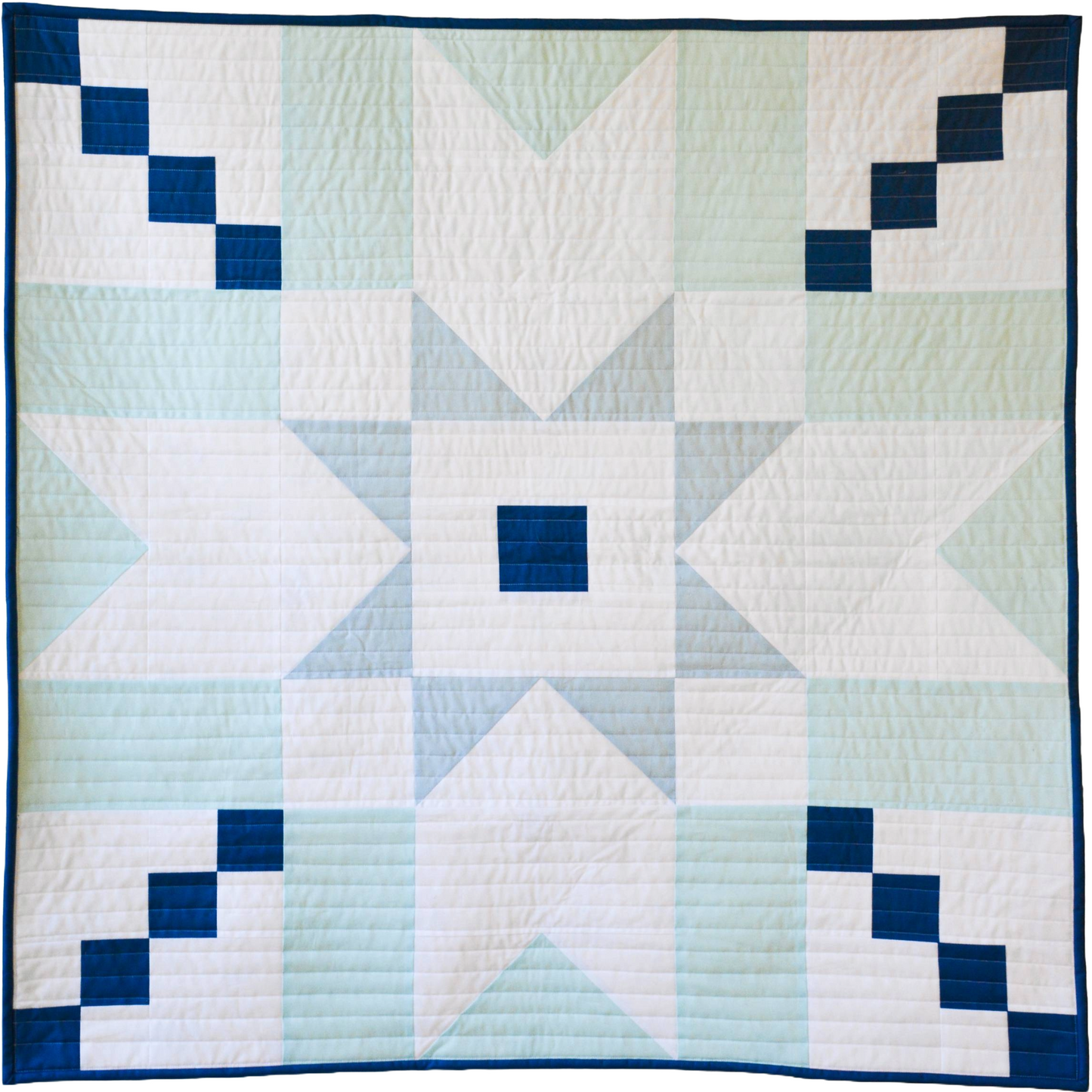 Super Star Baby Quilt Kit - Blue