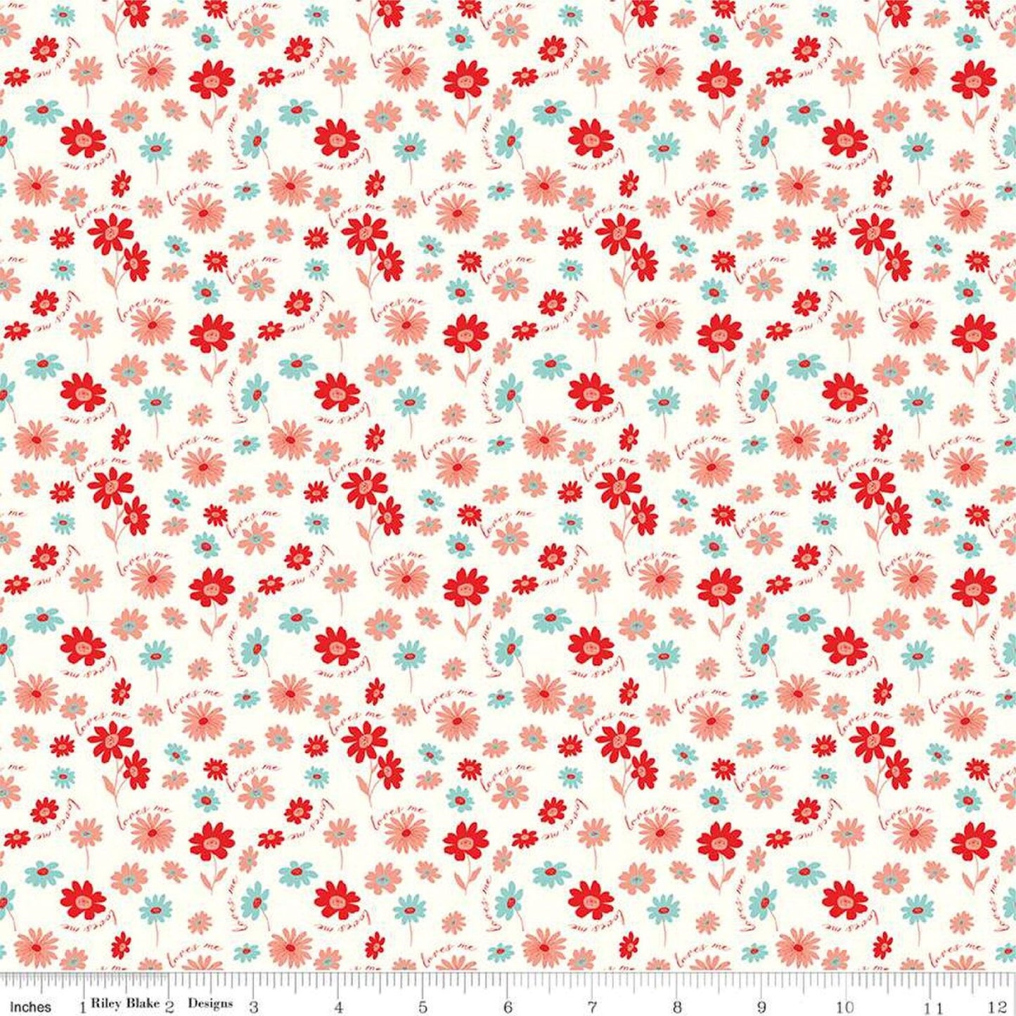 Riley Blake You & Me Loves Me Cream C15401-CREAM Quilting Fabric