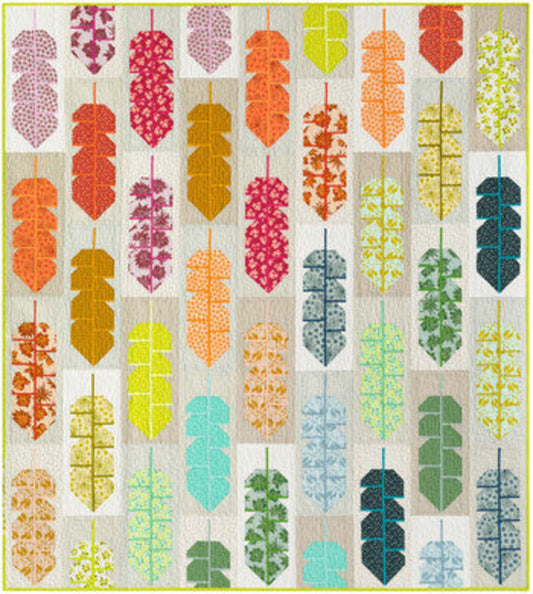 Leafy Quilt Kit Robert Kaufman Fabrics KITP-1921-43 Pattern by Elizabeth Hartman