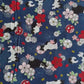 Hachiware Romance Tuxedo Cats and Cherry Blossoms Blue 2D Japanese Fabric